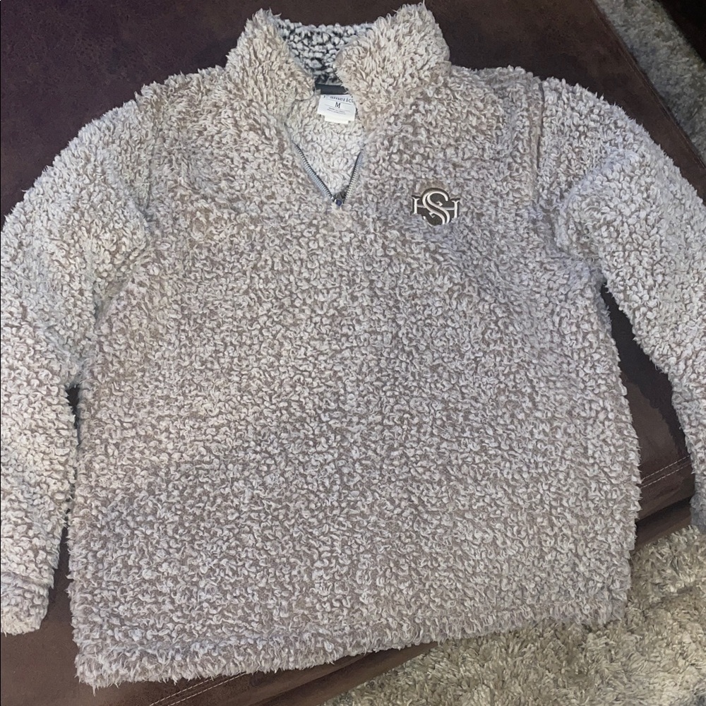J. America Cream V-Neck Sweater